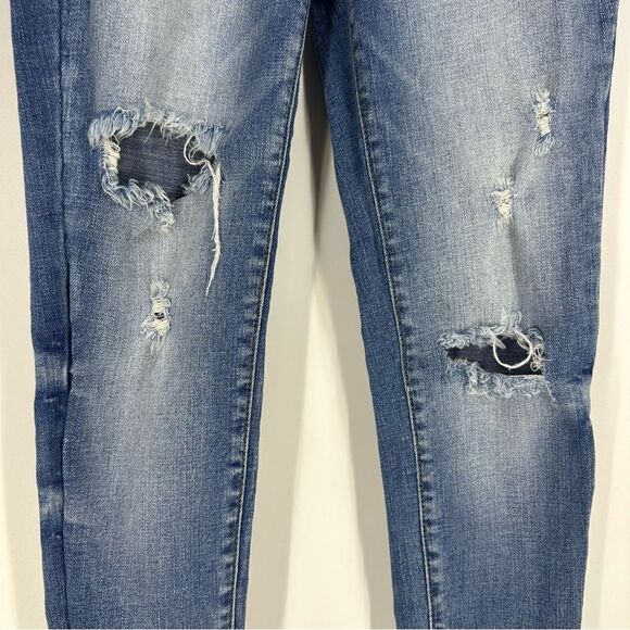 KANCAN Women’s Ripped Destroyed Frayed Hem Denim Jeans Sz 25 - Picture 6 of 12